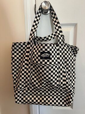 Vans Black & White Checkerboard Tote